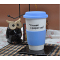hot sale tea and coffee travel mug with silicon sleeve